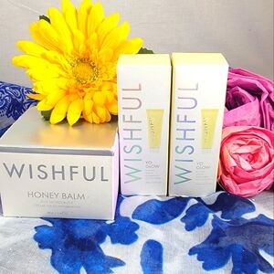 SOLD Huda Beauty Wishful Honey Balm and Yo Glow Bundle